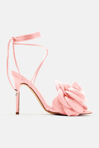 Love Is Blooming Heeled Sandals - Black
