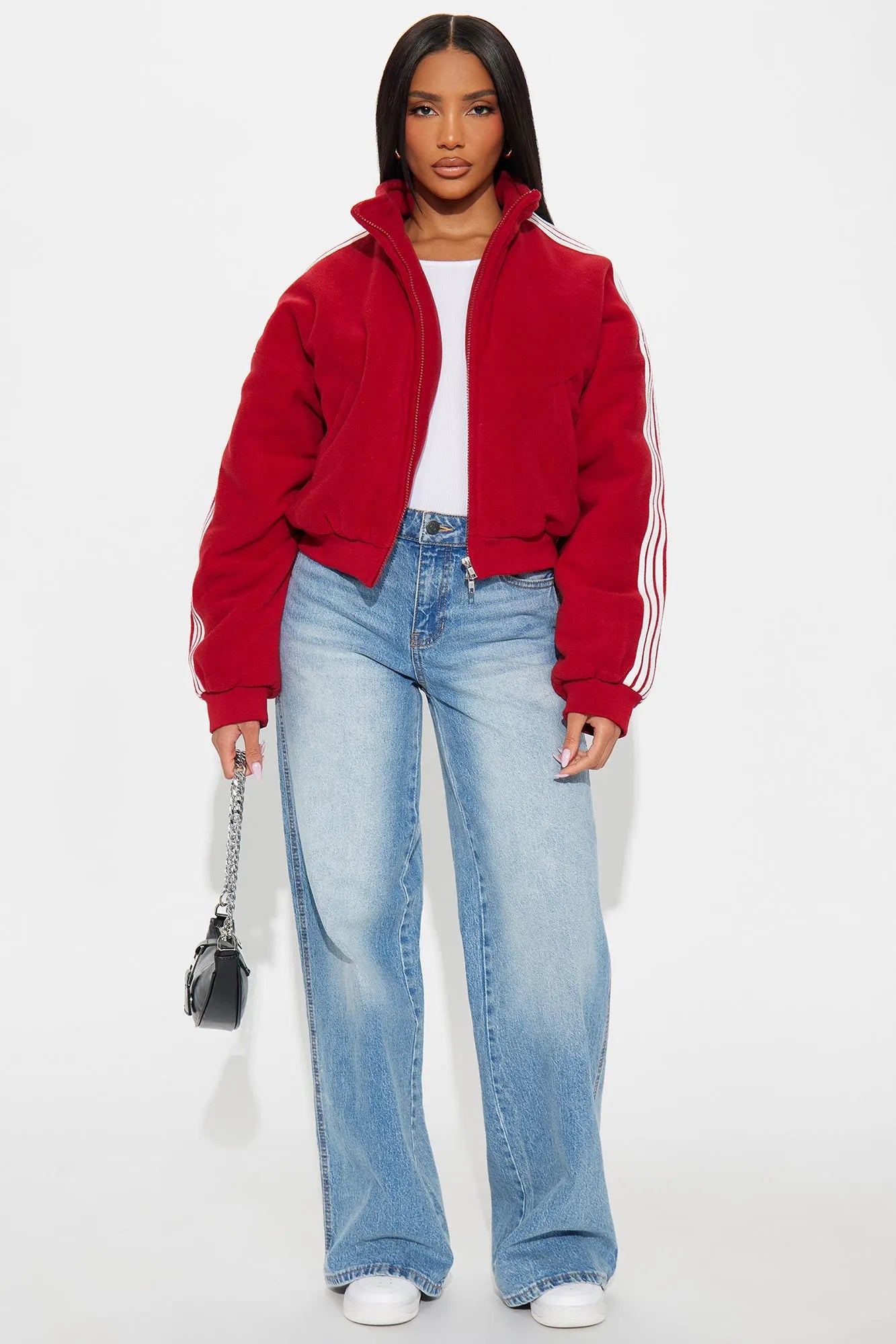 Game Play Stripes Bomber Jacket - Hunter