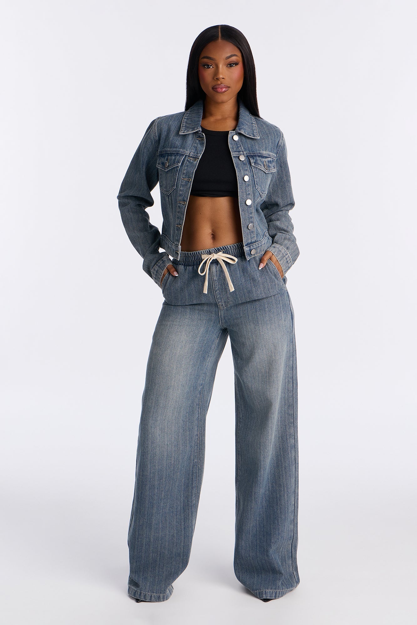 Want No Smoke Denim Jacket - Vintage Wash