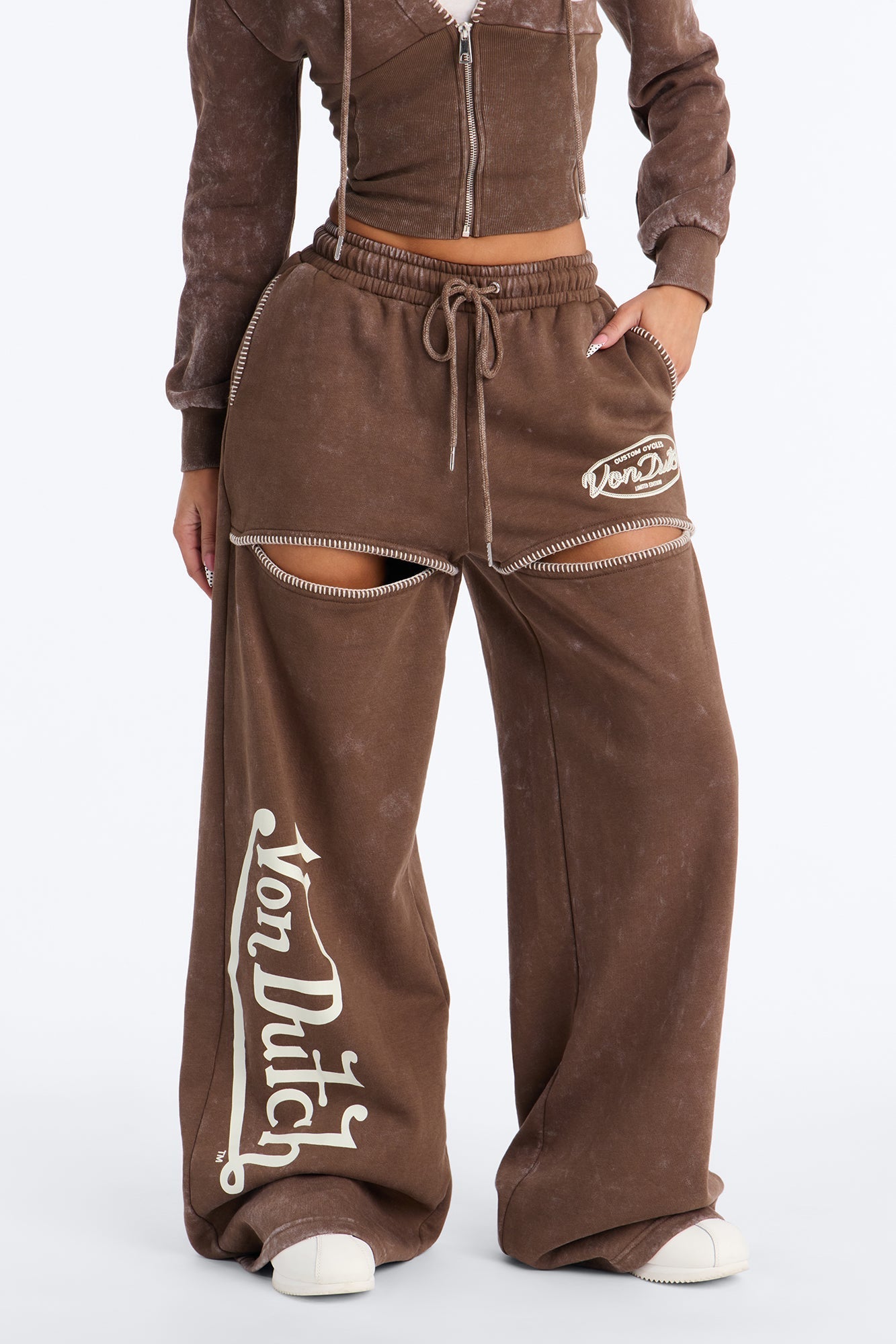 Von Dutch Washed Faded Heat Pants