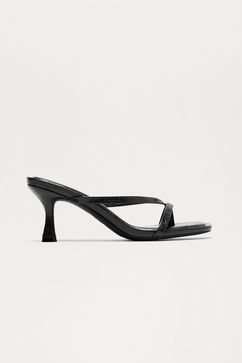 Panama Thong Mules - Black/Black