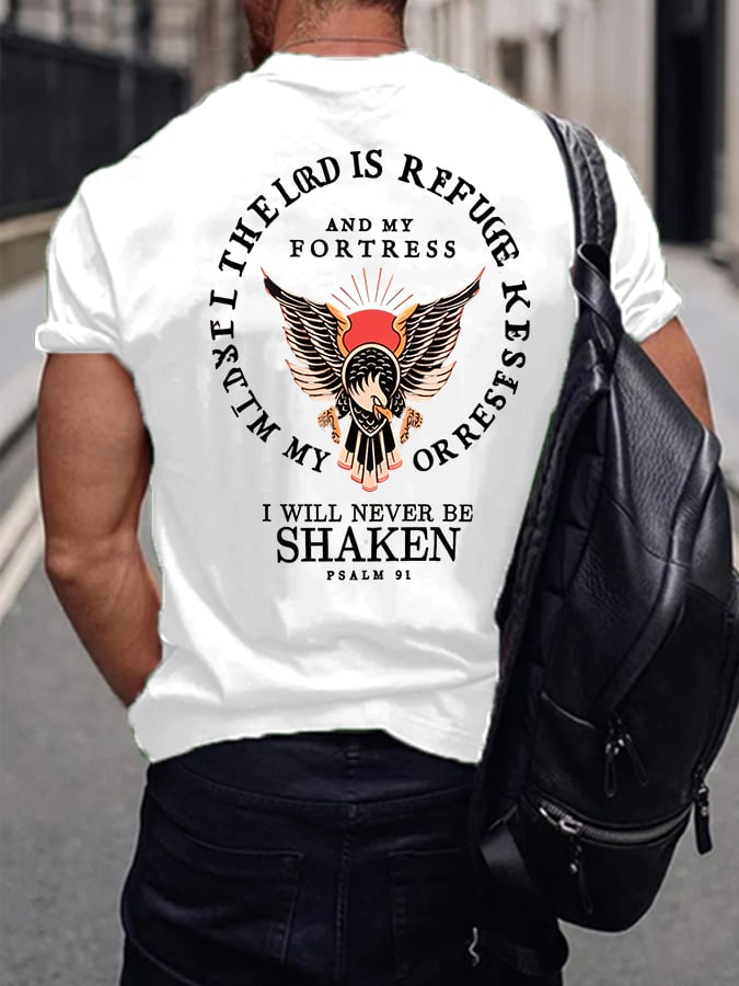 🔥Buy 3 Get 15% Off🔥Men's Psalm 91 Printed Casual T-Shirt