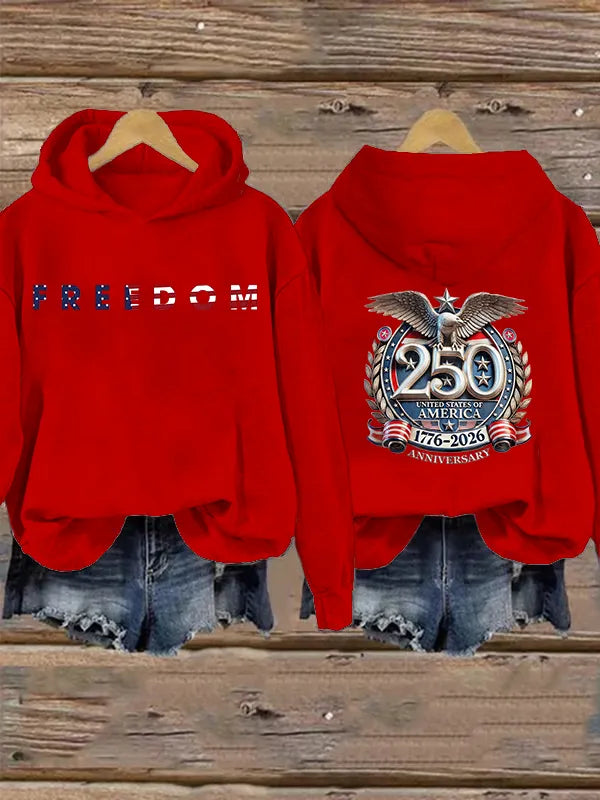 Women's  American 250th Print Hoodie