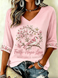 Pink for Myself Printed Casual T-shirt for Women - Breast Cancer Prevention Campaign