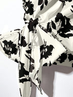 Women's Tie Bow Blouse And Straight Leg Pants 2 Pieces Set Blouse And Pants Set Floral 2 Pieces Set Modest Two Pieces Set Two Pieces Set,Casual