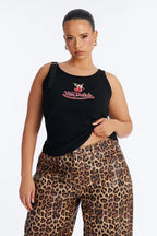 Von Dutch x Betty Boop Cherry Lips Ribbed Tank Top