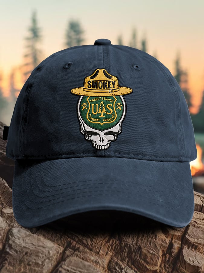 Retro Resist Save The Forest Service Print Baseball Cap