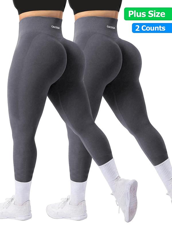 Letter Print High Waist Sports Leggings, Casual Comfy Breathable Quick Drying Skinny Pants for Yoga Gym Workout, Women's Sport & Outdoor Clothing for All Seasons