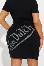 Von Dutch Wings T Shirt Mini Dress