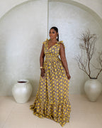 Karasi Dress (Golden Halo Print)
