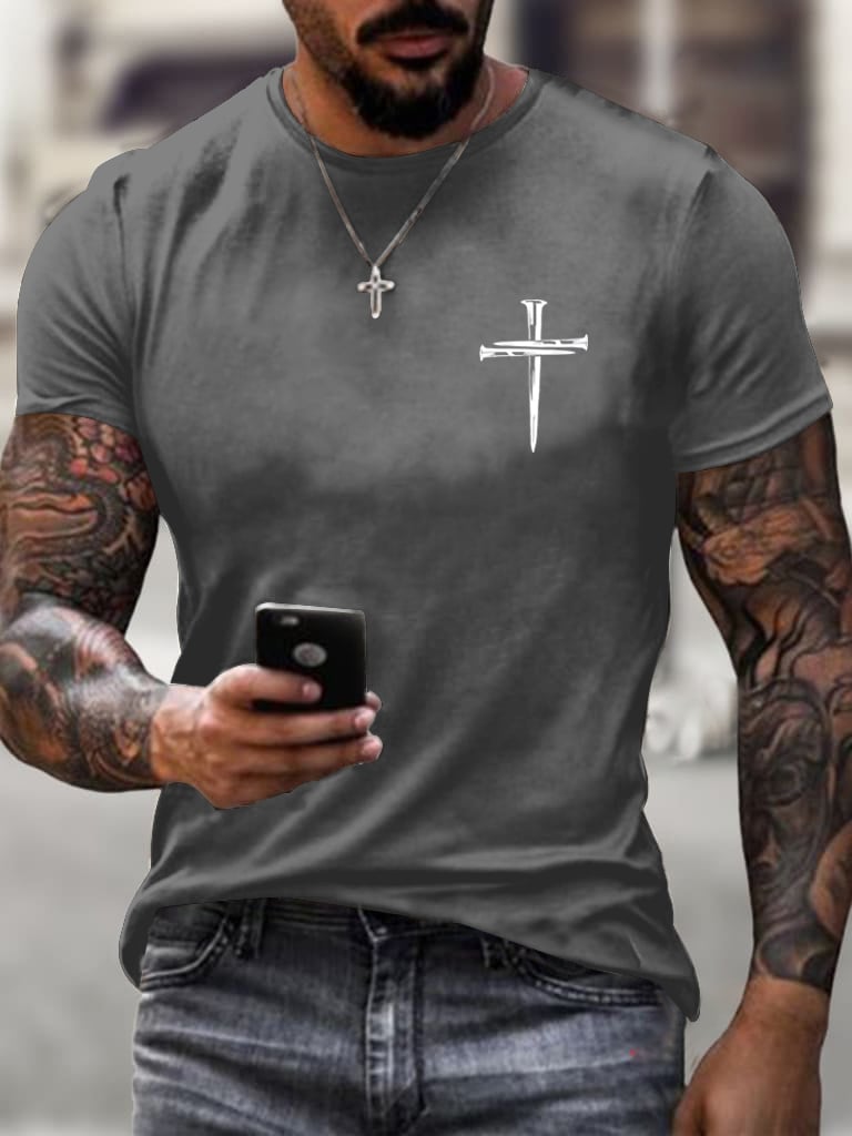 🔥Buy 3 Get 15% Off🔥Men's If You Bring Up My Past You Should Know Jesus Dropped The Charges Printed Casual T-shirt