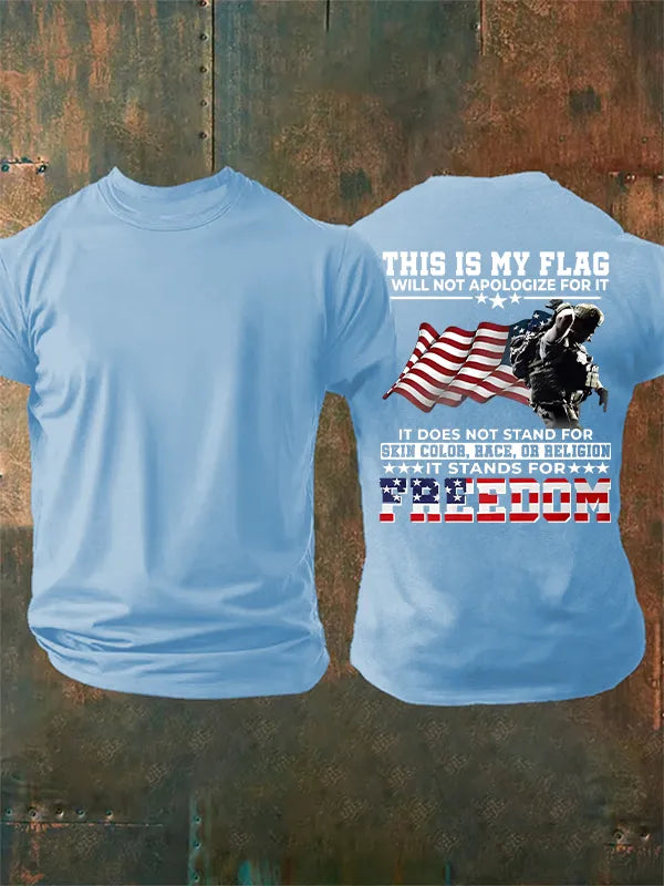 Men's  THIS IS MY FLAG  Print T-Shirt
