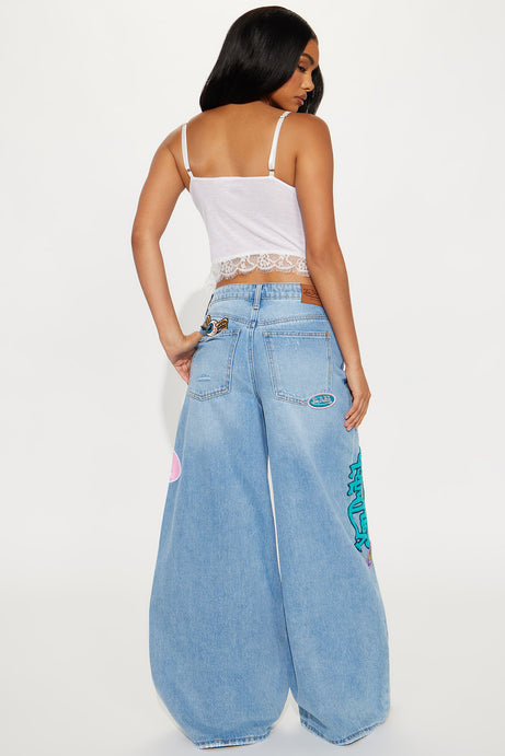 Von Dutch Eyeball Wide Leg Jeans