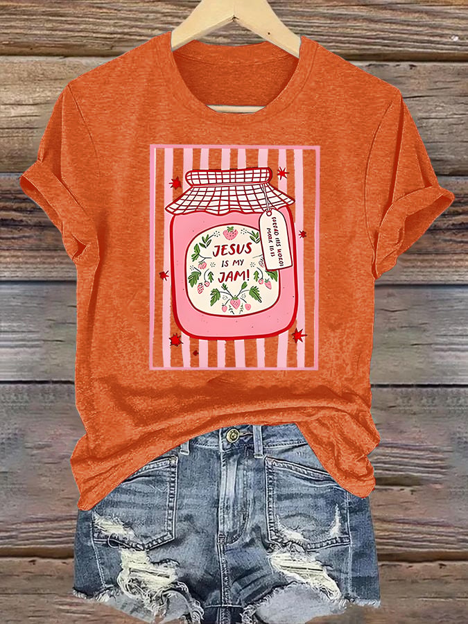 Women's JESUS IS MY JAM Print T-Shirt