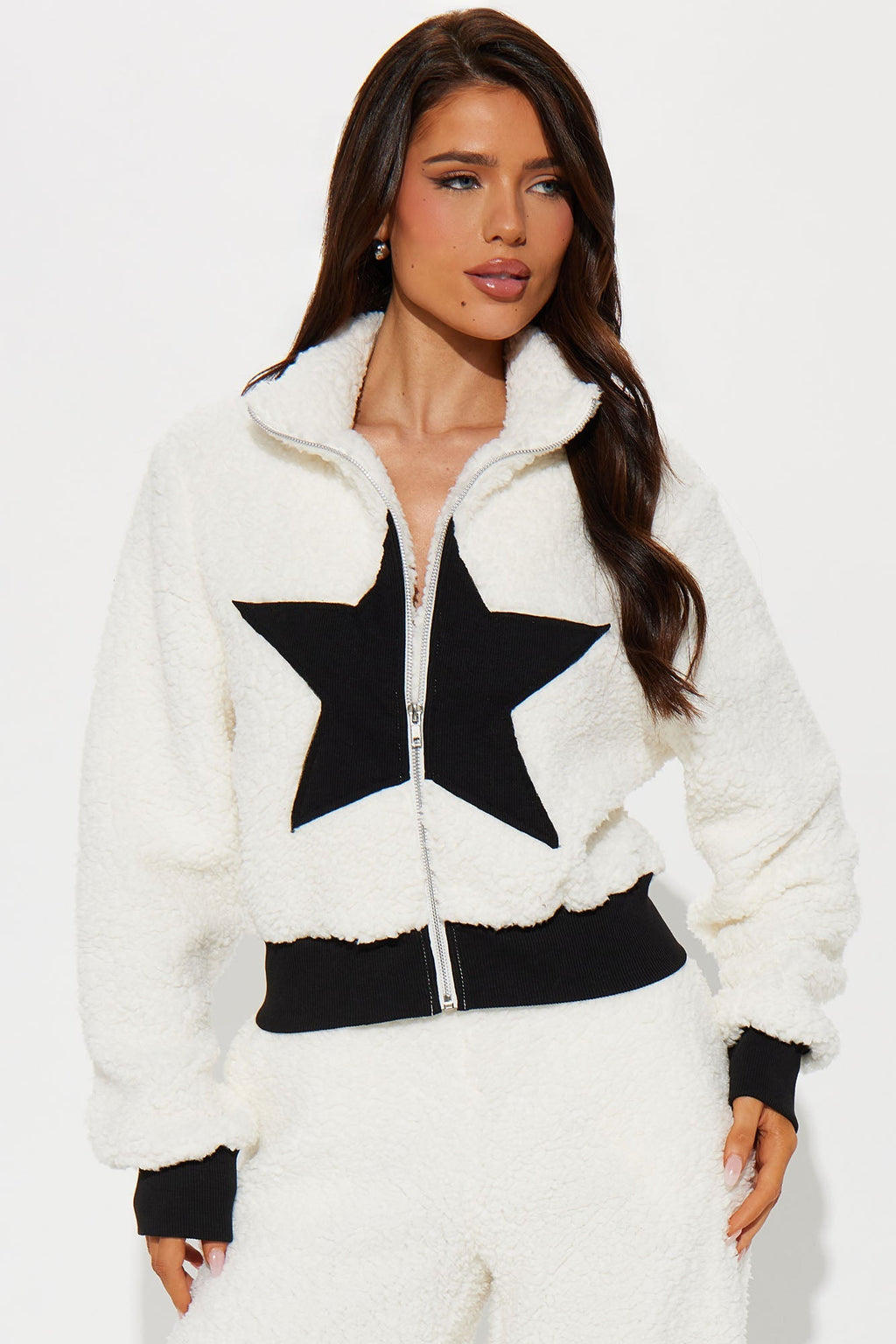 Eternal Star Sherpa Pant Set - Black