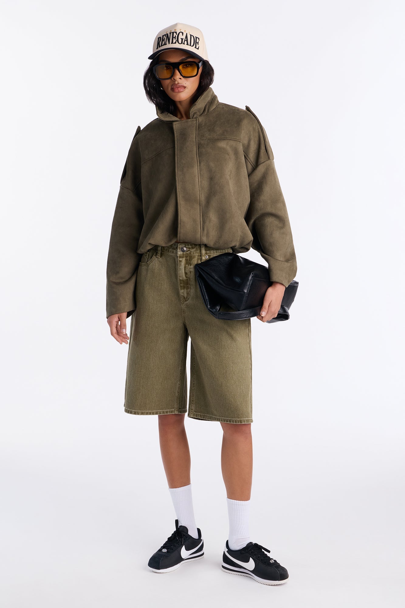 Sophie Classic 90's Denim Jorts - Brown