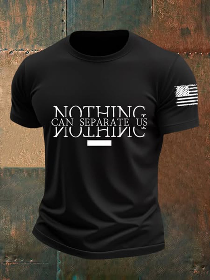 🔥Buy 3 Get 15% Off🔥Men's Faith Cross Print Round Neck T-Shirt