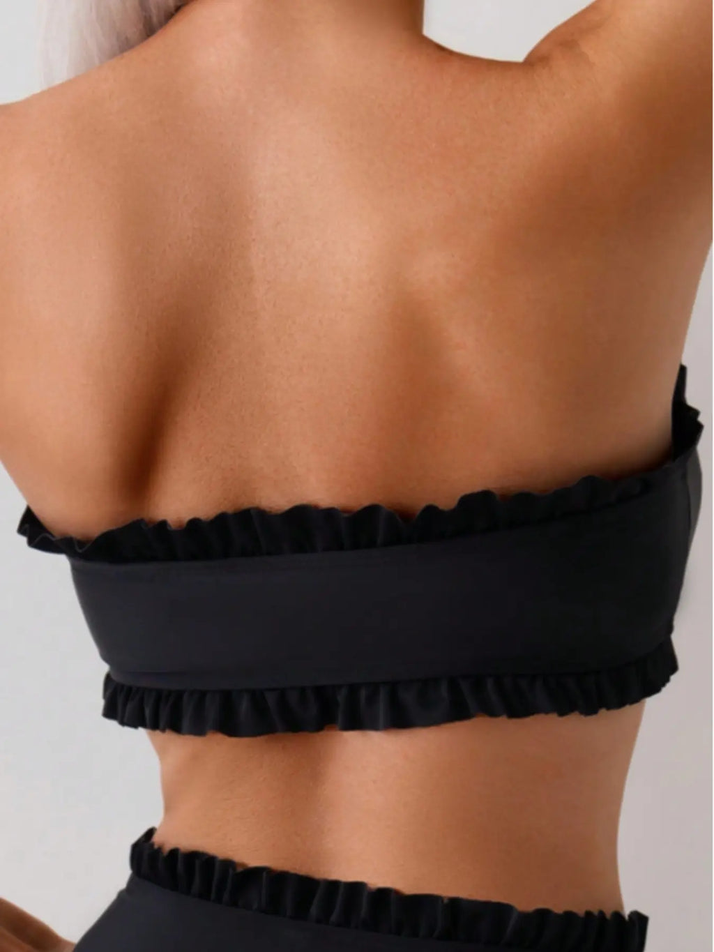 Fashion Sexy Detachable Strap Halter Bikini, Beach Pool Women's Swimsuit, Fitted Plain Style, Summer Swimwear, Casual Wear, Solid Bikinis