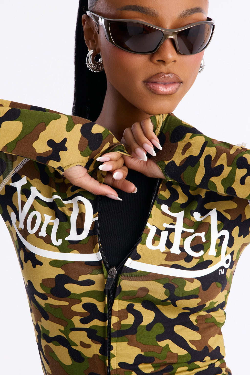 Von Dutch Camo Lounge Pant Set - Camouflage