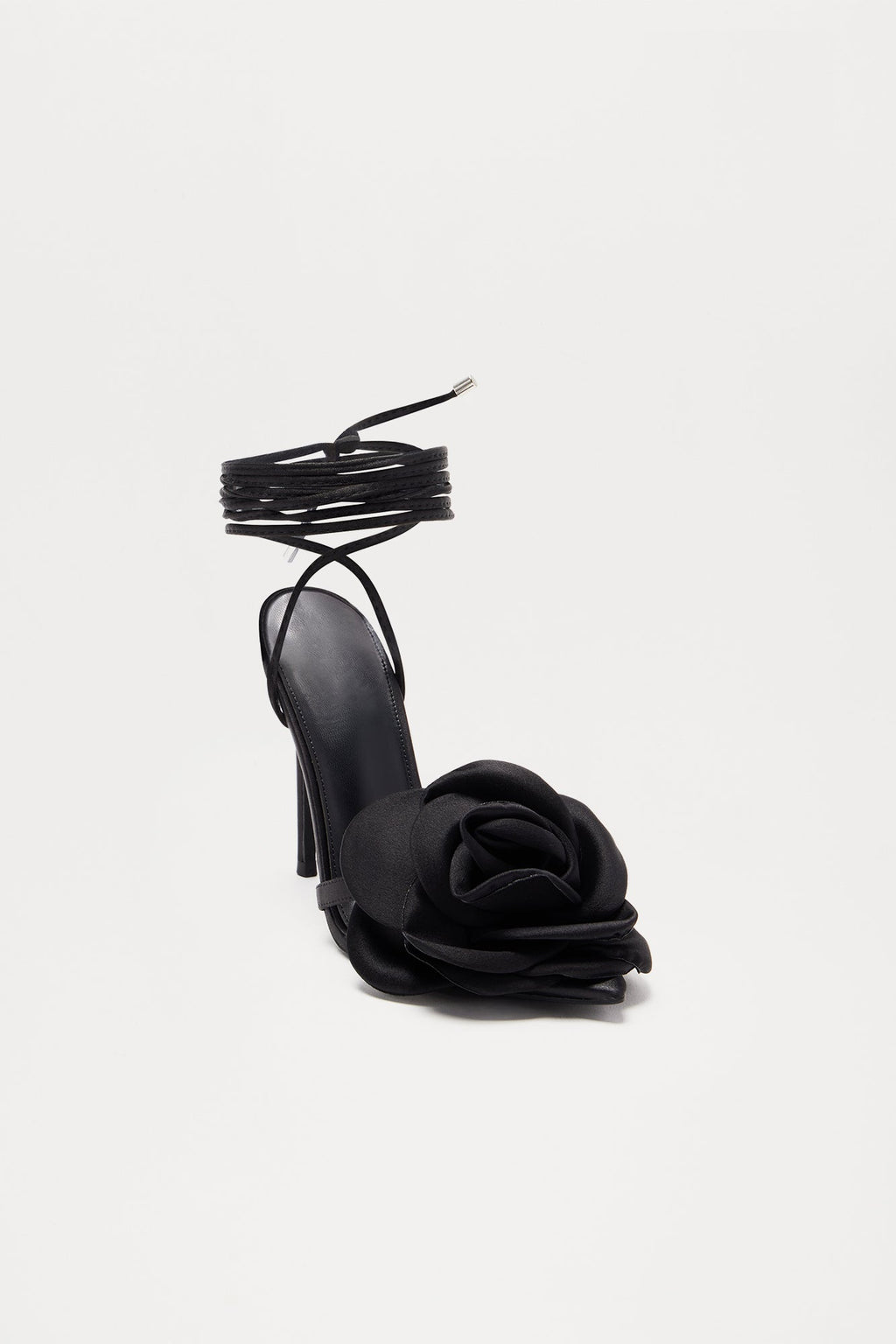 Love Is Blooming Heeled Sandals - Black