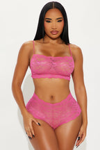 Sultry Moments Lace 2 Piece Set - Black