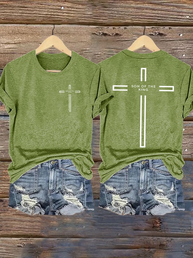 Women'S Casual Faith Short Sleeve T-Shirt
