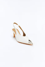 Kiros Croc Slingback Pumps - Black