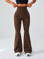 Women's Seamless Leopard Print High-Waisted Yoga Pants, Scrunch Sports Leggings, Tight-Fit Sportswear for All Seasons, Stylish & Comfortable Workout Bottoms, Seamless Fitness Leggings, High Stretch Bottoms
