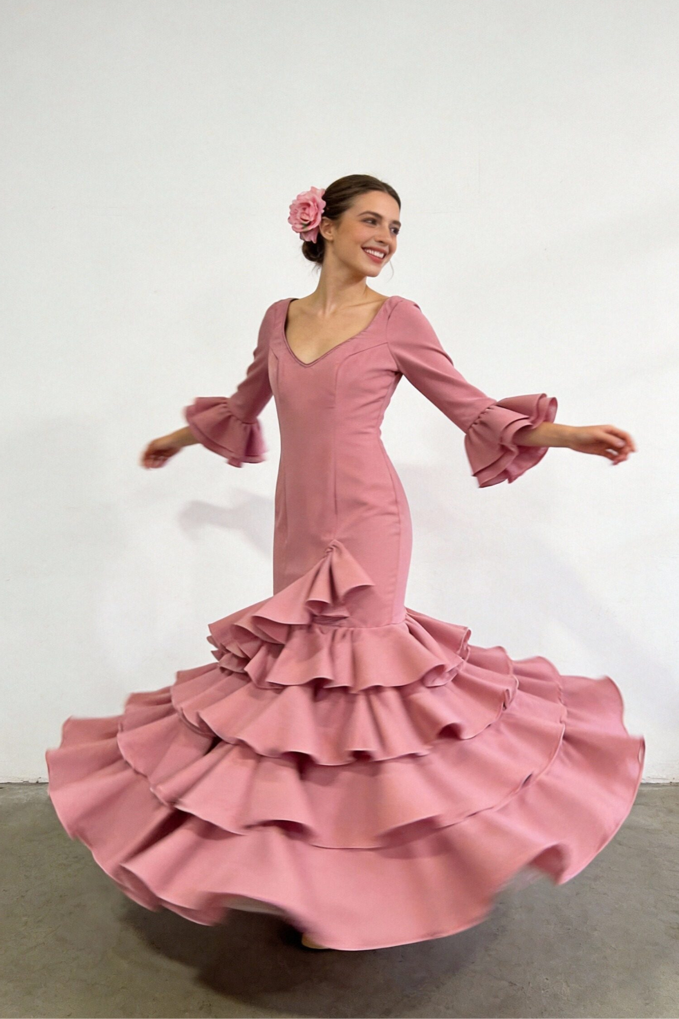 TRAJE DE FLAMENCA LOLITA LISO