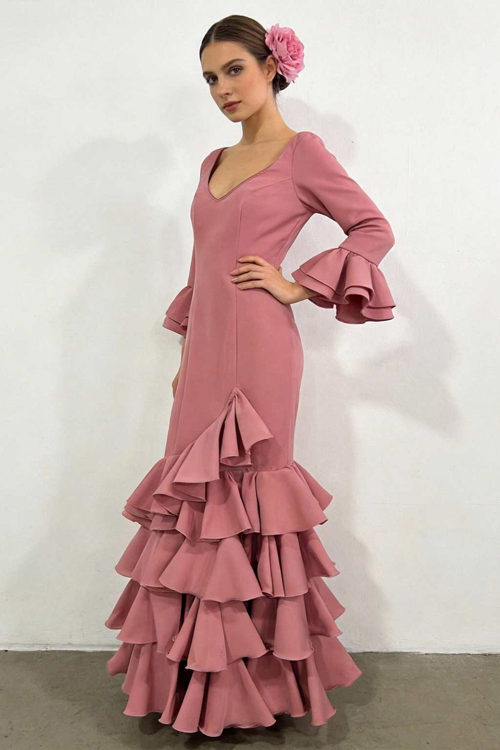 TRAJE DE FLAMENCA LOLITA LISO