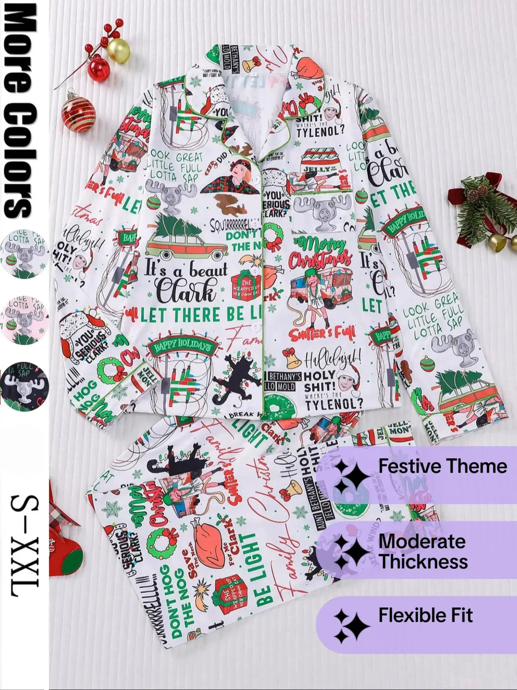 [Christmas Pajamas]It's A Beaut Clark Christmas Women's Set