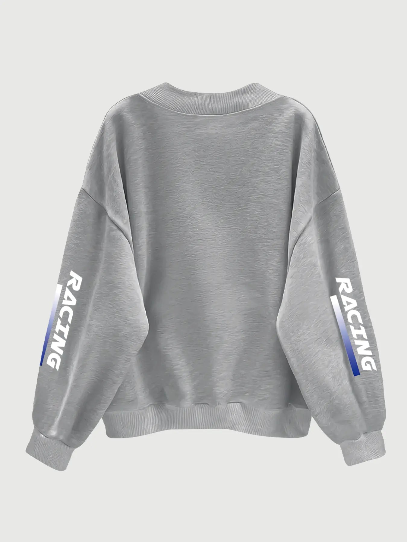 Women's Number Print V Neck Sweatshirt, Casual Long Sleeve Pullover for Fall & Winter, Women's Clothes for Daily Wear, Womenswear Tops