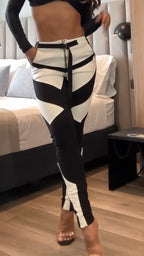 Ladies' Striped Casual Pants