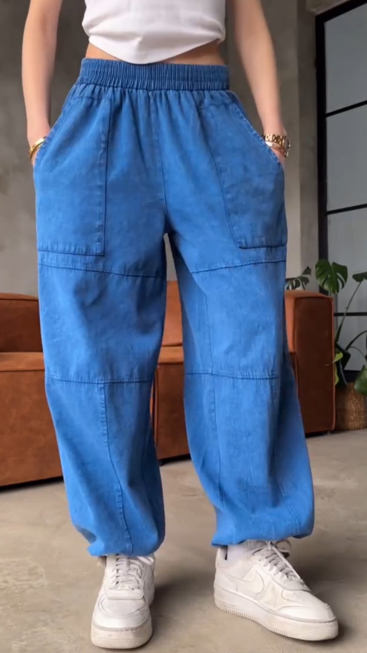 Ladies' Spliced Casual Pants
