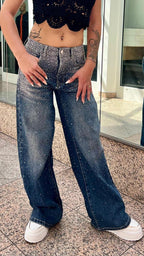 Women Ironing Diamond Wash Water Casual Jeans