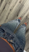 Women Hot Rhinestone Sparkling Casual Jeans