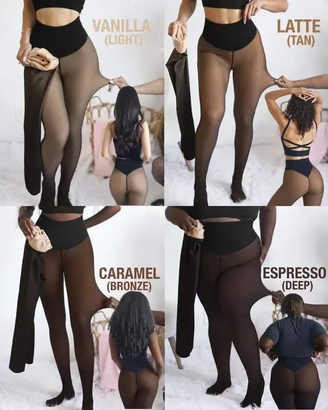 Women Stretch Fleece Warm and Versatile Stockings