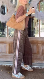 Women's Corduroy Striped Casual Trousers