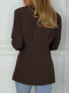 Women V-neck Irregular Temperament Commuting Jacket