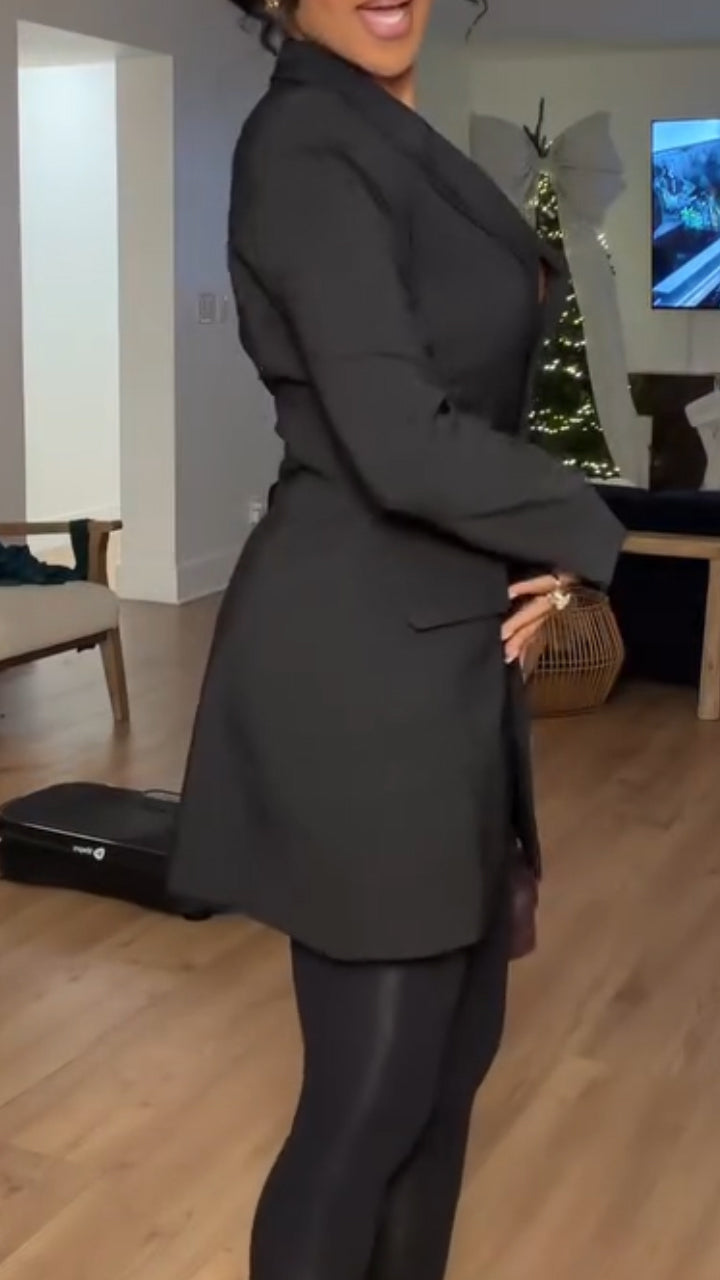 Women Collar Style Commuting Jacket