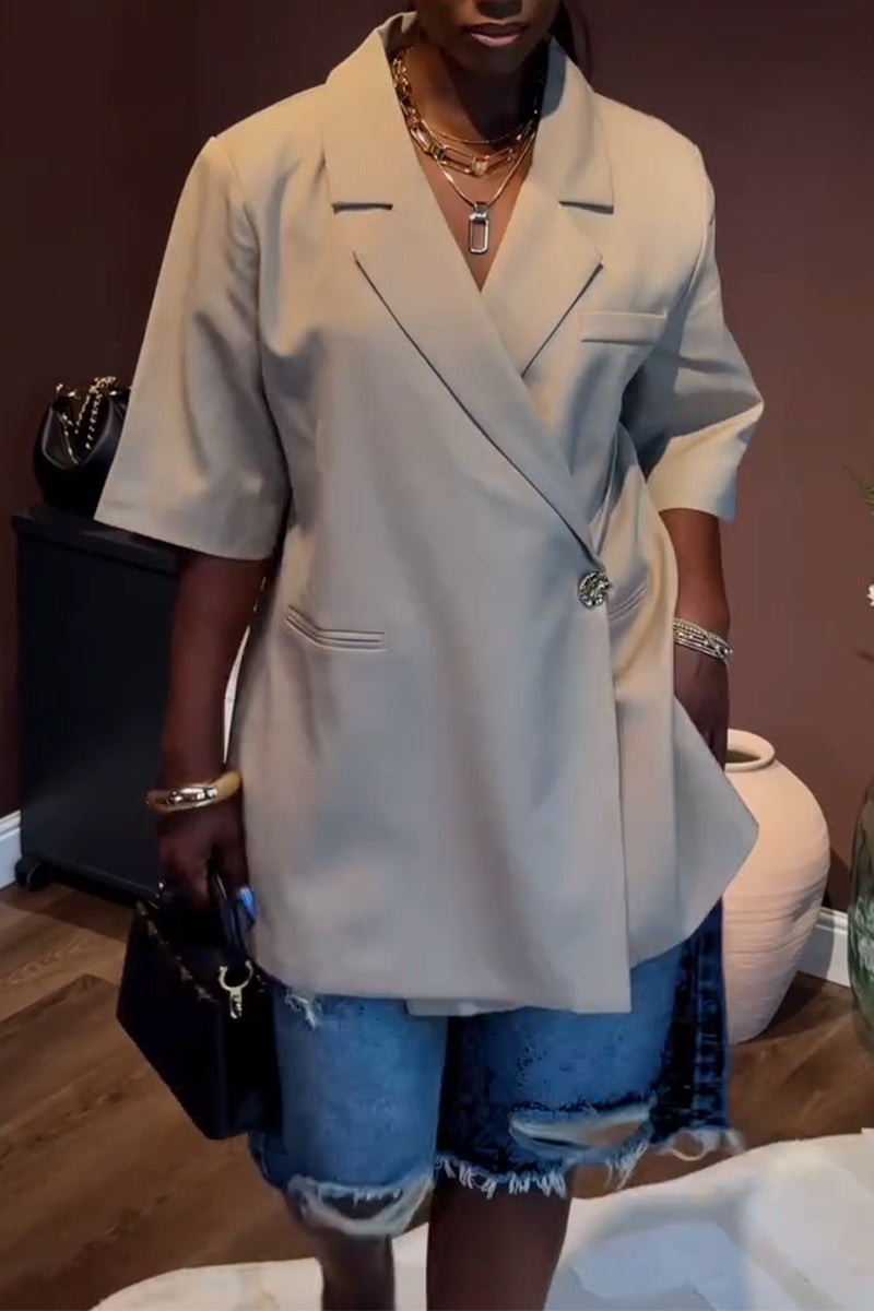 Women Collar Style Commuting Formal Jacket