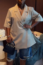 Women Collar Style Commuting Formal Jacket
