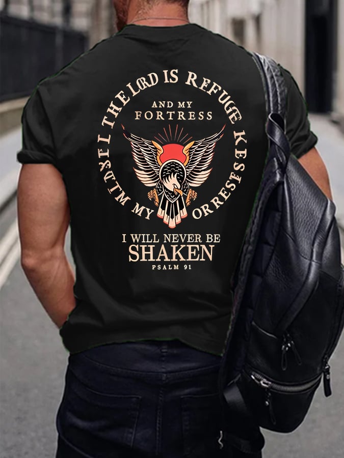 🔥Buy 3 Get 15% Off🔥Men's Psalm 91 Printed Casual T-Shirt