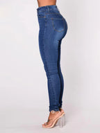 🖤 Sleek & Stretchy High-Waist Denim Pencil Pants – Chic, Comfy & Perfect for Every Outfit! 🔥
