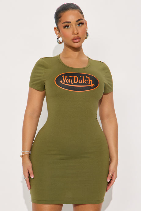 Von Dutch Patch Mini Dress