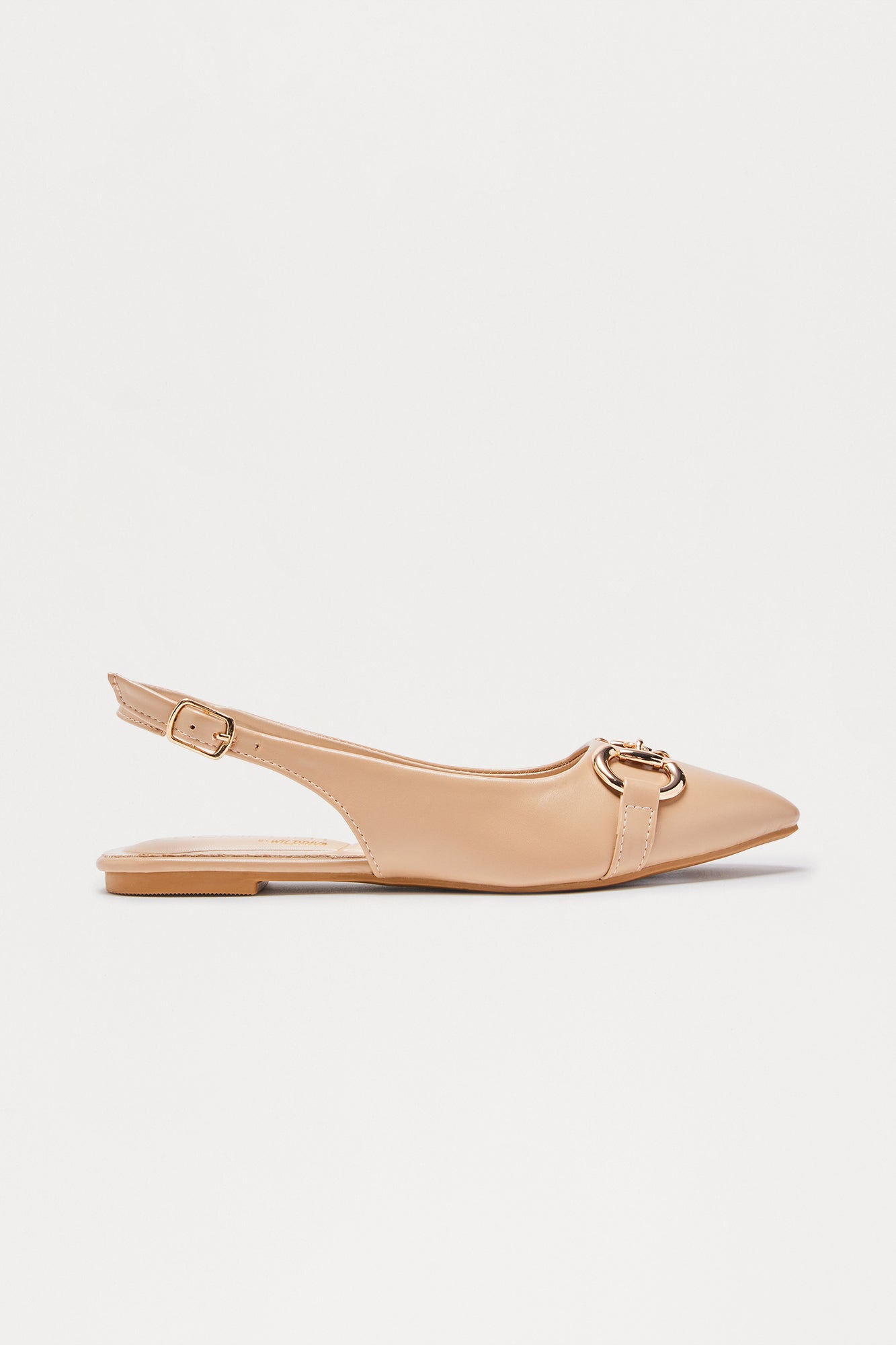 Yale Hardware Slingback Flats - Black