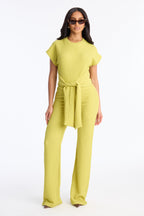 Clementine Textured Pant Set - Black