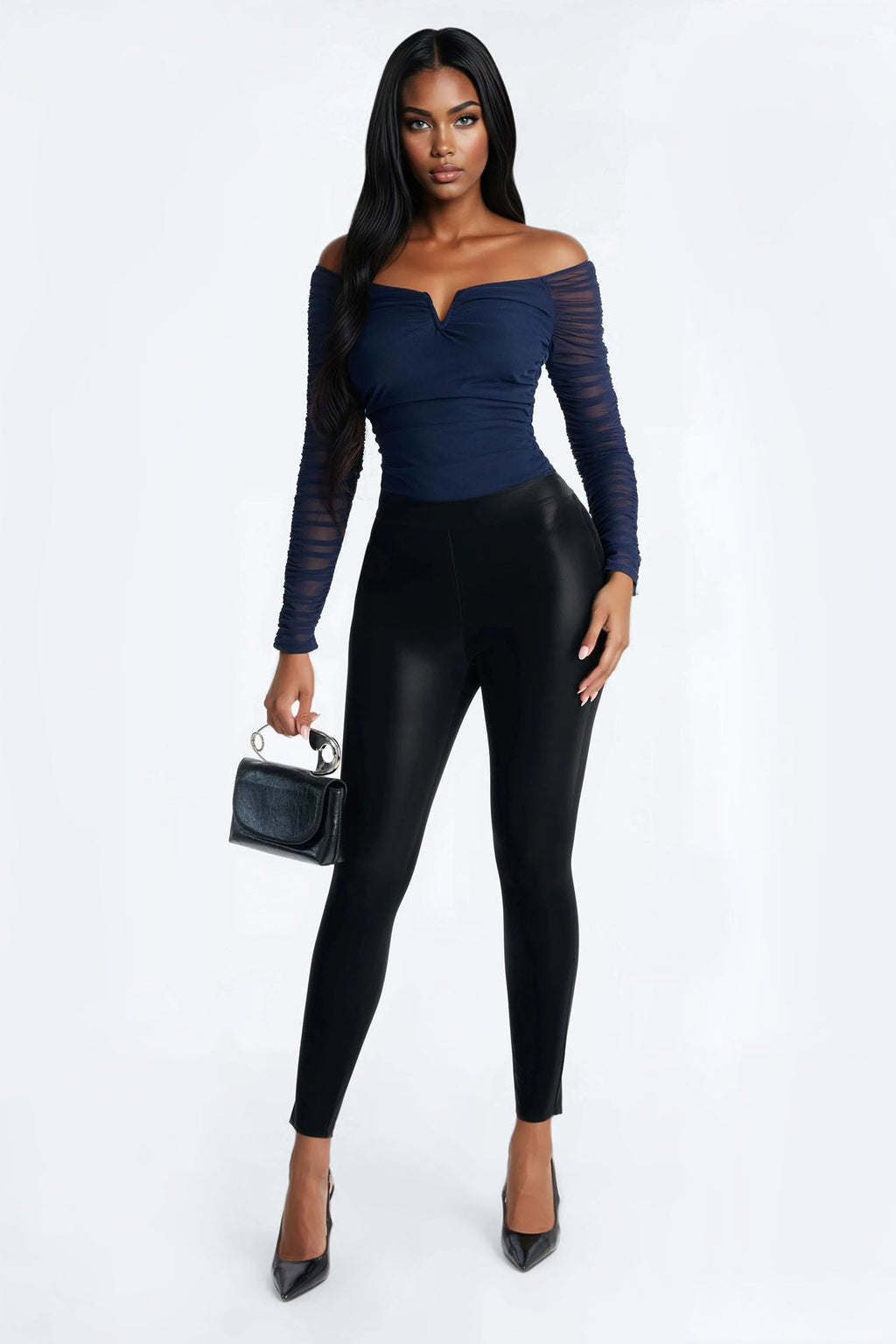 The Finer Things Mesh Bodysuit - Black