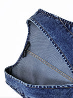 Women's Slim-Fit Denim Vest for Casual Summer Wear