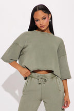 Strollin' Around Pant Set - Charcoal